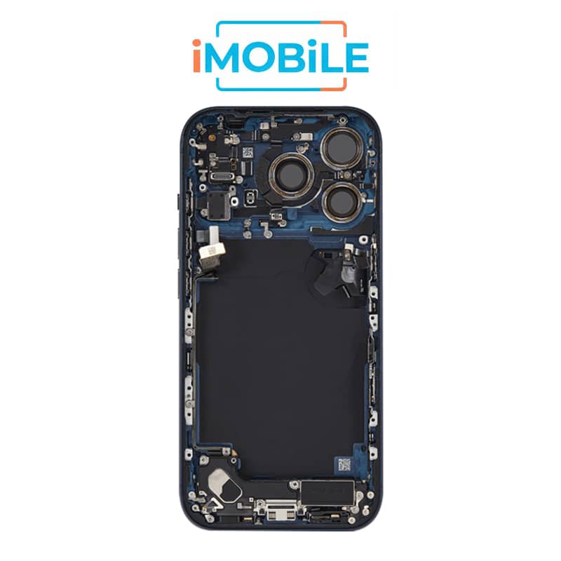 iPhone 17 Pro Compatible Back Housing with Small Parts [IMB] [Deep Blue]