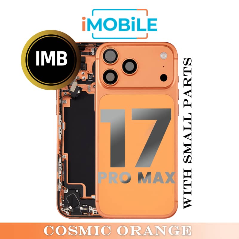 iPhone 17 Pro Max Compatible Back Housing with Small Parts [IMB] [Cosmic Orange]