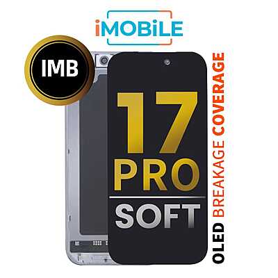 iPhone 17 Pro (6.3 Inch) Compatible LCD (Soft OLED) Touch Digitizer Screen [IMB]