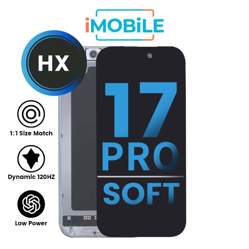 iPhone 17 Pro (6.3 Inch) Compatible LCD (Soft OLED) Touch Digitizer Screen [HX]