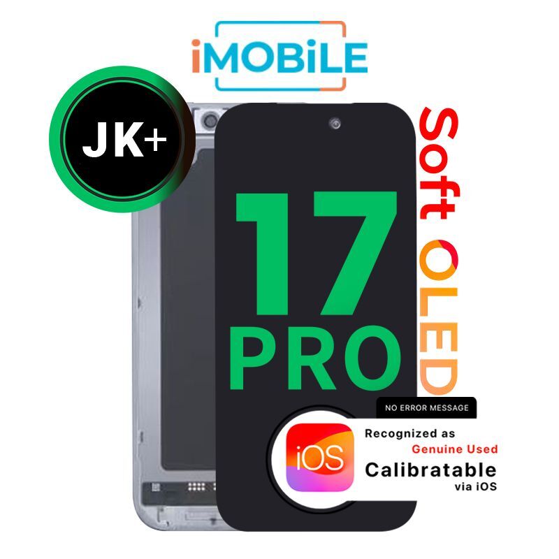 iPhone 17 Pro (6.3 Inch) Compatible LCD (Soft OLED) Touch Digitizer Screen [JK+]