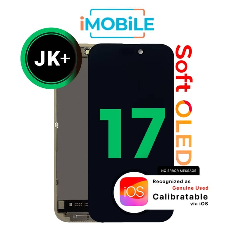 iPhone 17 (6.3 Inch) Compatible LCD (Soft OLED) Touch Digitizer Screen [JK+]