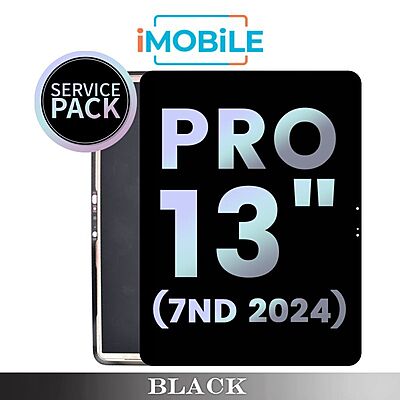 iPad Pro 13" 7th 2024 (13 Inch, M4) Compatible LCD Touch Digitizer Screen [Service Pack] [Black] 661-43546
