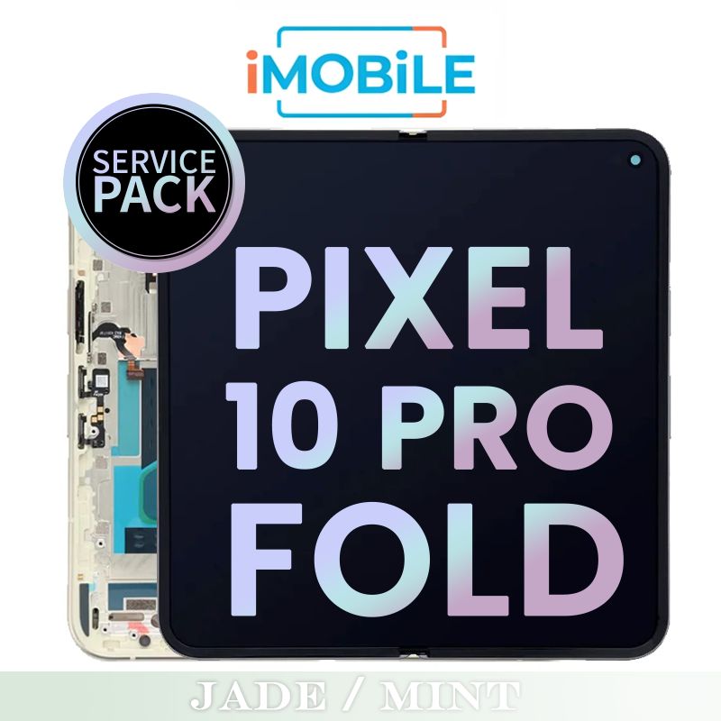 Google Pixel 10 Pro Fold 5G Compatible Main / Inner LCD Touch Digitizer Screen [Service Pack] [Jade / Mint]