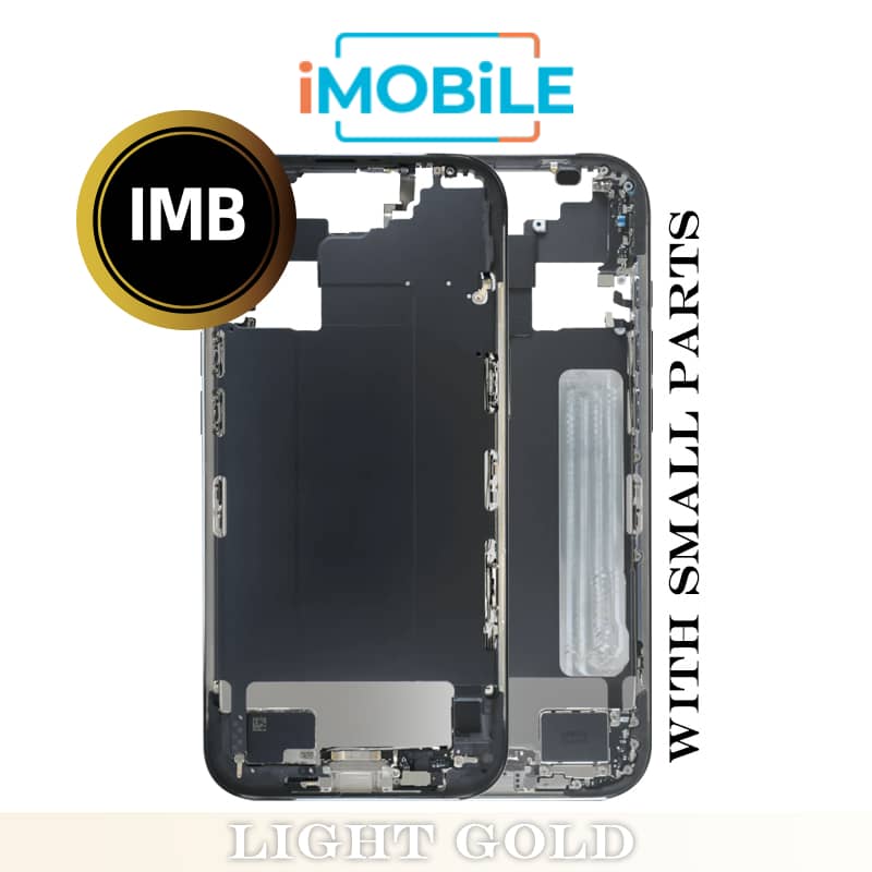 iPhone 17 Air Compatible Back Housing with Small Parts [IMB] [Light Gold]
