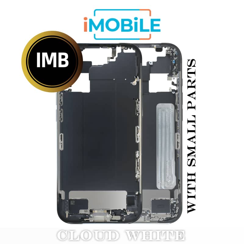 iPhone 17 Air Compatible Back Housing with Small Parts [IMB] [Cloud White]