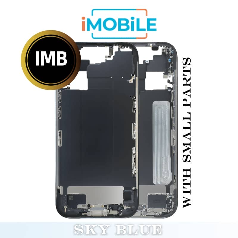 iPhone 17 Air Compatible Back Housing with Small Parts [IMB] [Sky Blue]