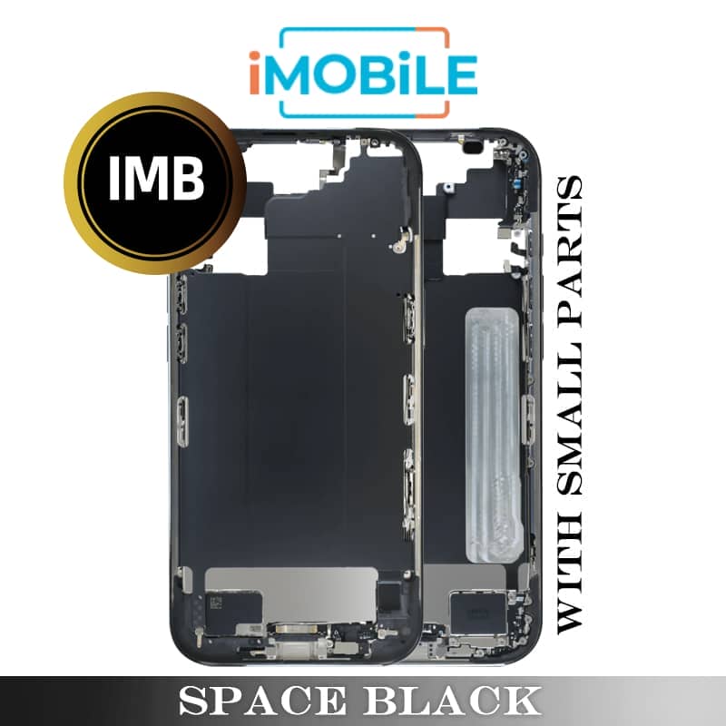 iPhone 17 Air Compatible Back Housing with Small Parts [IMB] [Space Black]