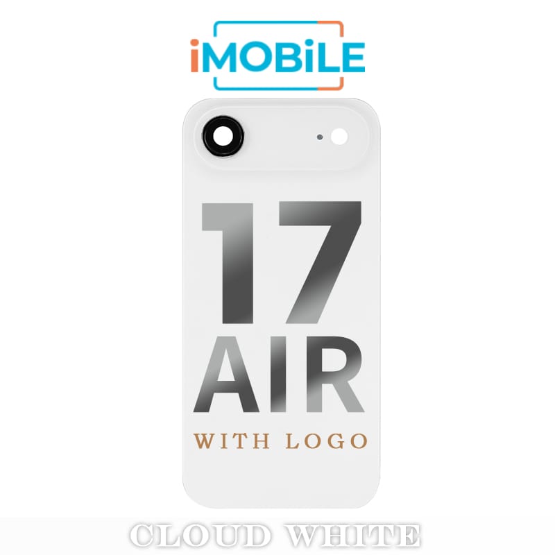 iPhone 17 Air Compatible Back Cover Glass Assembly with MagSafe [Cloud White]