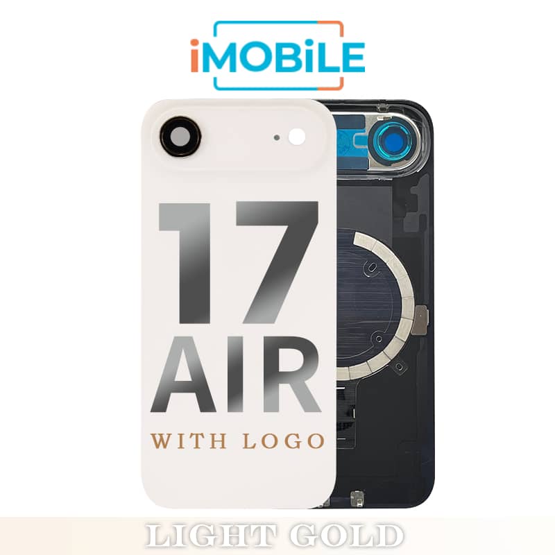 iPhone 17 Air Compatible Back Cover Glass Assembly with MagSafe [Light Gold]