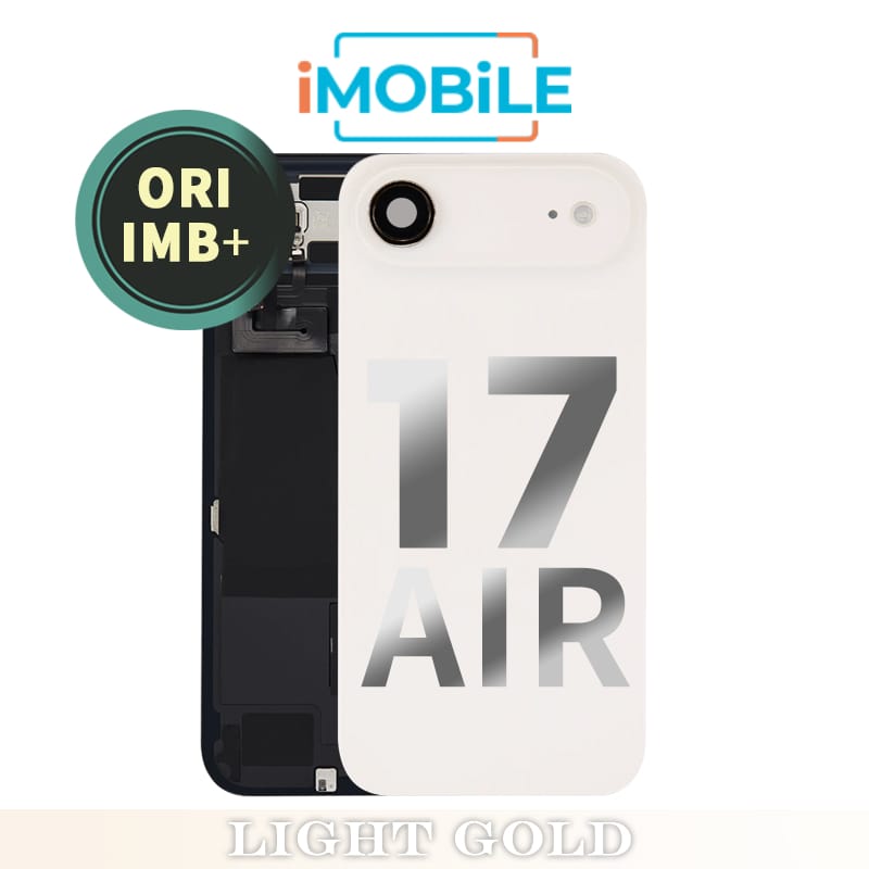 iPhone 17 Air Compatible Back Cover Glass Assembly with MagSafe [Light Gold] [IMB Original]