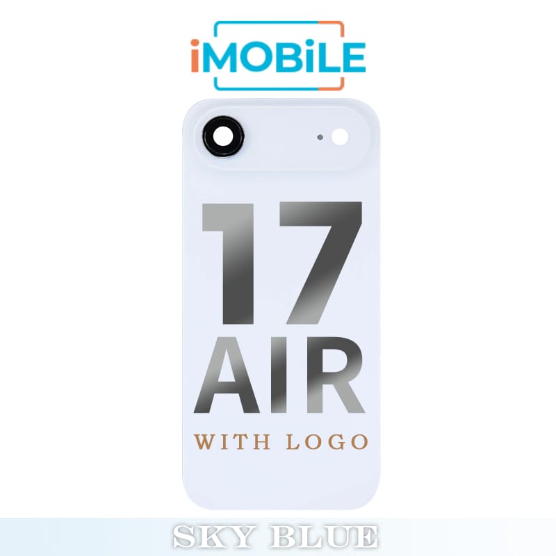 iPhone 17 Air Compatible Back Cover Glass Assembly with MagSafe [Sky Blue]