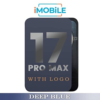 iPhone 17 Pro Max Compatible Back Cover Glass Assembly with MagSafe [Deep Blue]