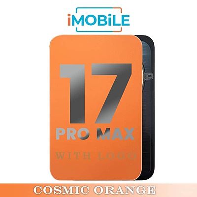 iPhone 17 Pro Max Compatible Back Cover Glass Assembly with MagSafe [Cosmic Orange]
