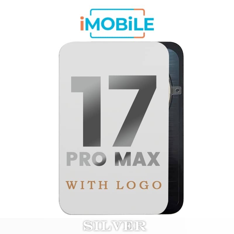 iPhone 17 Pro Max Compatible Back Cover Glass Assembly with MagSafe [Silver]