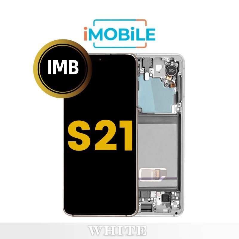 Samsung Galaxy S21 (G991) LCD Touch Digitizer Screen [IMB] [White]
