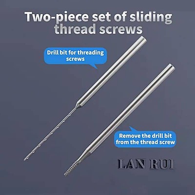 Lanrui U8 Sliding Tooth Punch Drill Bit 2.35mm Cutting Head Disassembly Repair Sliding Screw Grinding Head Repair Tools Set