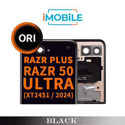 Motorola Razr Plus 2024 / Razr 50 Ultra (XT2451 / 2024) / Razr Plus 2025 (XT2557) Sub / Outter LCD Touch Digitizer Screen [Original] [Black]