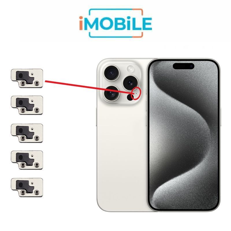 iPhone 15 Pro Max Compatible Rear Camera Microphone Mesh (x5 Each Set)