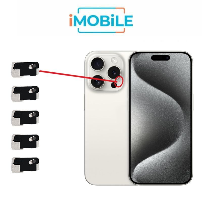 iPhone 16 Pro / 16 Pro Max Compatible Rear Camera Microphone Mesh (x5 Each Set)