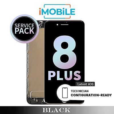 iPhone 8 Plus (5.5 Inch) Compatible LCD Touch Digitizer Screen [Service Pack] [Black] 661-09032 661-10103