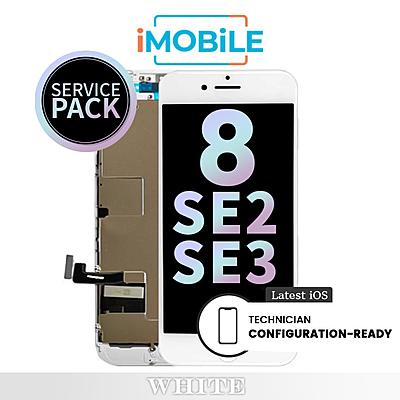 iPhone 8 / SE2 / SE3 (4.7 Inch) Compatible LCD Touch Digitizer Screen [Service Pack] [White] 661-08934
