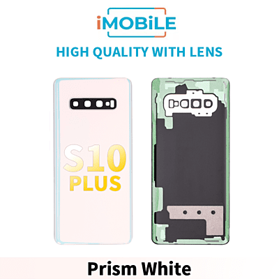 Samsung Galaxy S10 Plus Back Cover [High Quality with Lens] [Prism White]