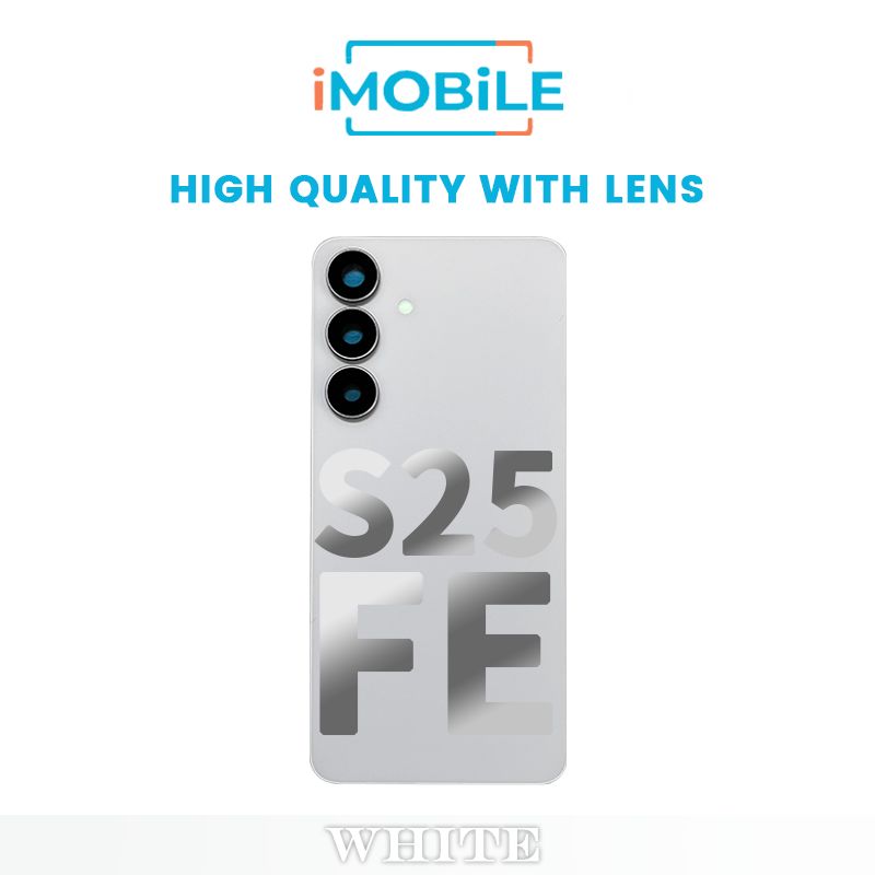 Samsung Galaxy S25 FE (S731) Back Cover [High Quality with Lens] [White]