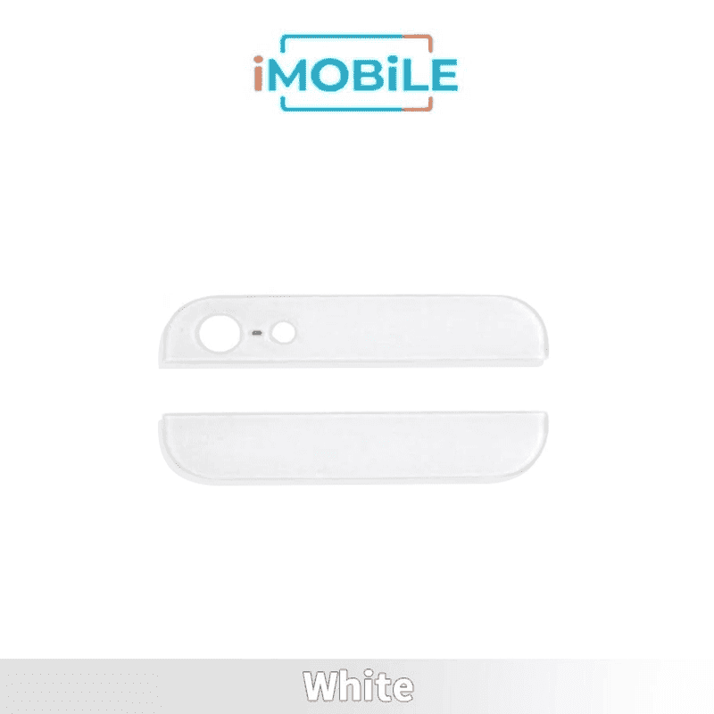 iPhone 5S Compatible Back Glass Set [White]