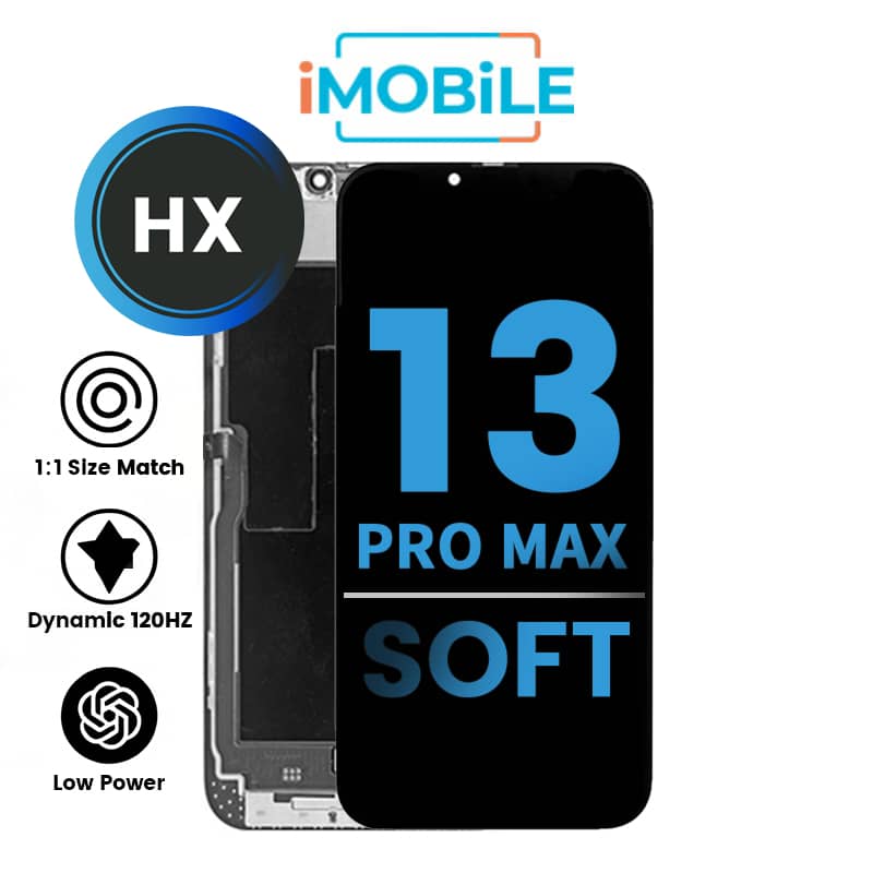 iPhone 13 Pro Max (6.7 Inch) Compatible LCD (Soft OLED) Touch Digitizer Screen [HX]