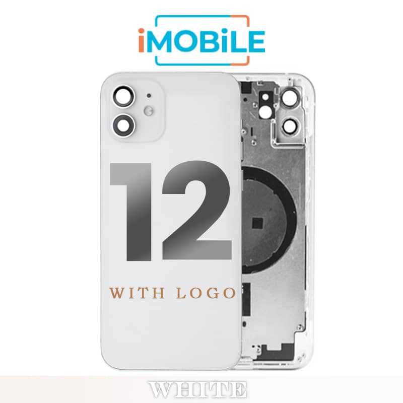 iPhone 12 Compatible Back Housing [No Small Parts] [White]
