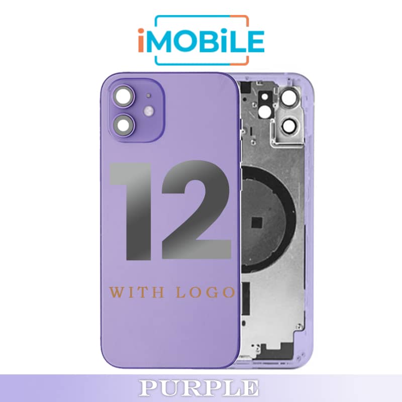 iPhone 12 Compatible Back Housing [No Small Parts] [Purple]