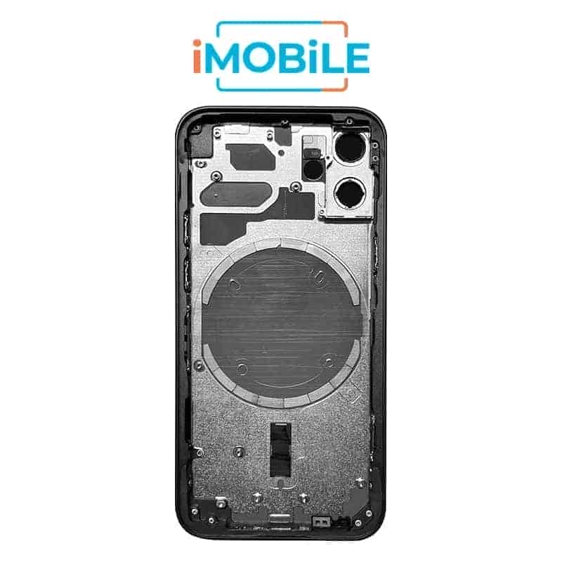 iPhone 12 Mini Compatible Back Housing [No Small Parts] [Black]