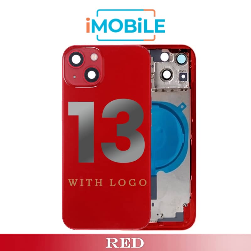 iPhone 13 Compatible Back Housing [No Small Parts] [Red]