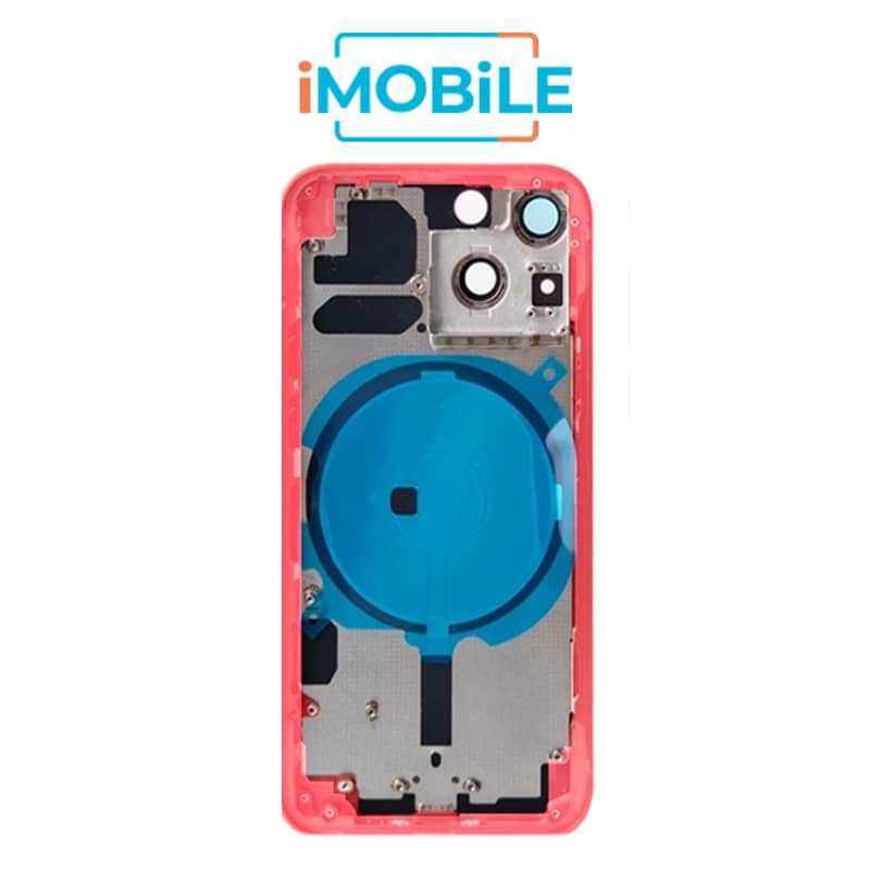 iPhone 13 Mini Compatible Back Housing [No Small Parts] [Red]
