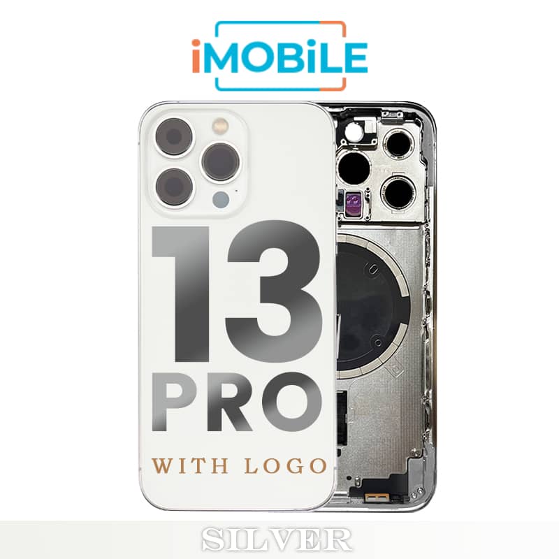 iPhone 13 Pro Compatible Back Housing [No Small Parts] [Silver]
