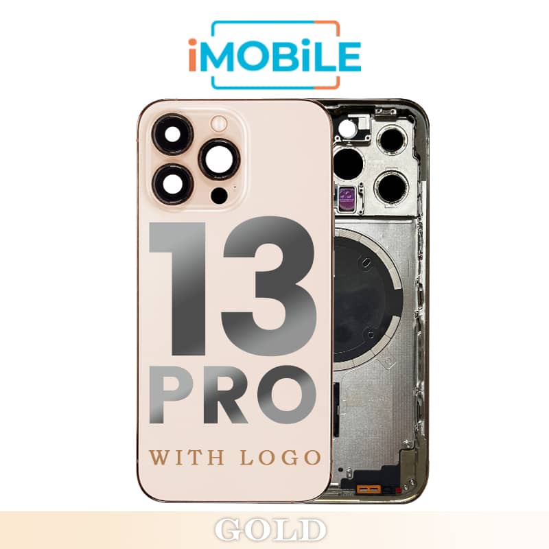 iPhone 13 Pro Compatible Back Housing [No Small Parts] [Gold]