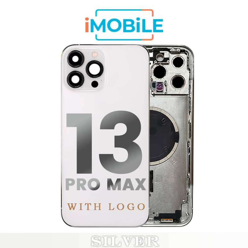 iPhone 13 Pro Max Compatible Back Housing [No Small Parts] [Silver]
