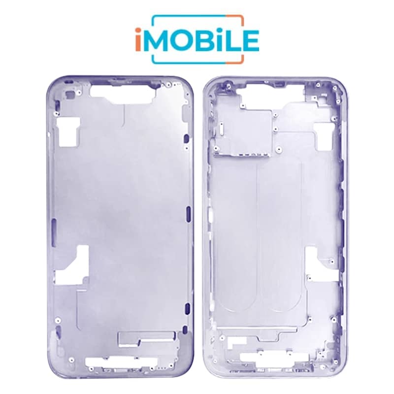 iPhone 14 Compatible Back Housing [No Small Parts] [Purple]