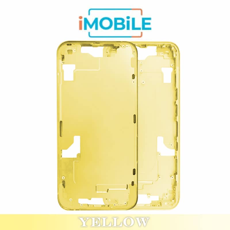 iPhone 14 Plus Compatible Back Housing [No Small Parts] [Yellow]