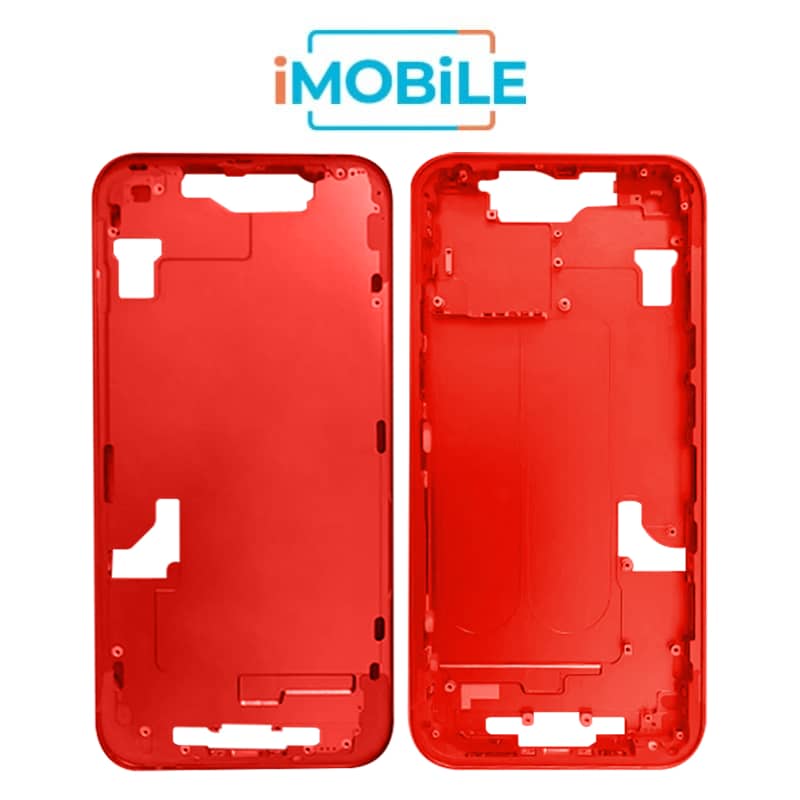 iPhone 14 Plus Compatible Back Housing [No Small Parts] [Red]