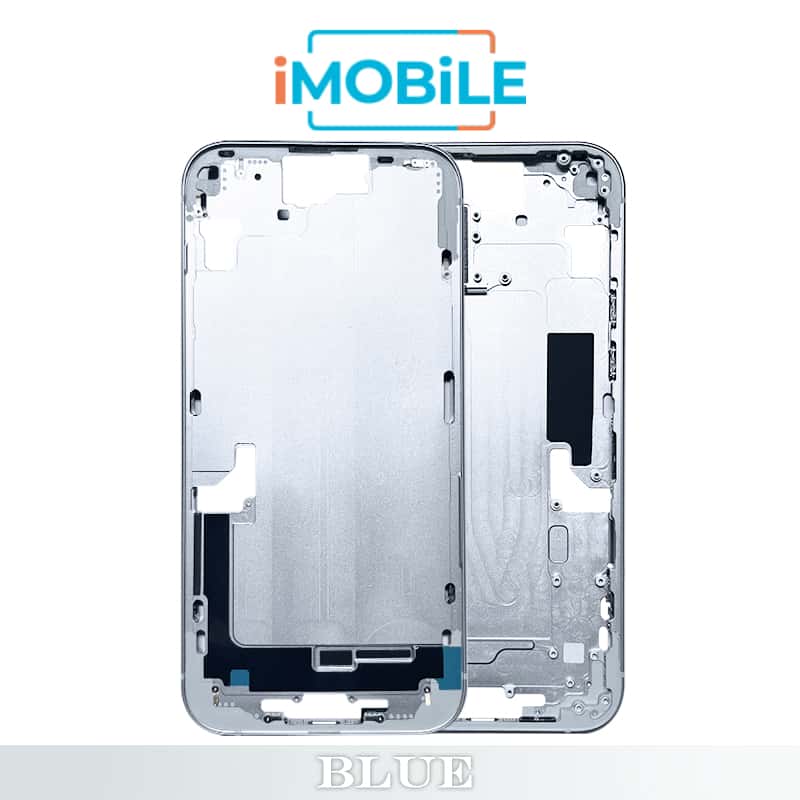 iPhone 15 Plus Compatible Back Housing [No Small Parts] [Blue]