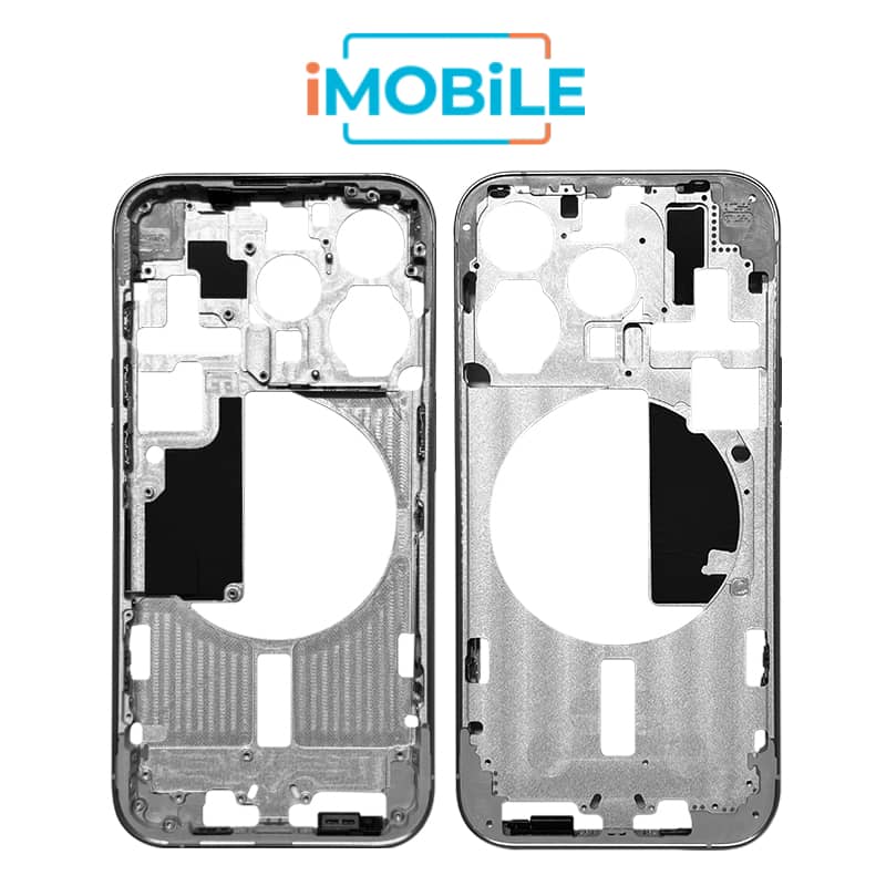 iPhone 15 Pro Compatible Back Housing [No Small Parts] [White Titanium]