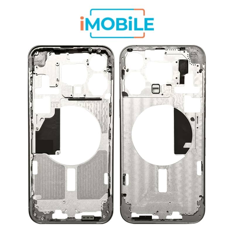 iPhone 15 Pro Max Compatible Back Housing [No Small Parts] [Natural Titanium]