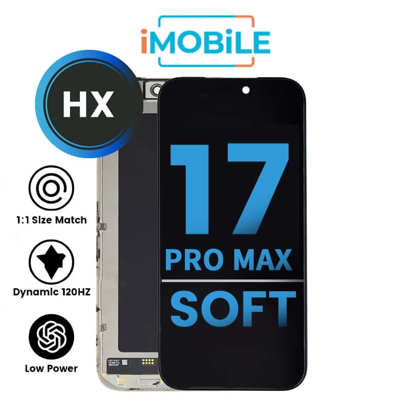 iPhone 17 Pro Max (6.9 Inch) Compatible LCD (Soft OLED) Touch Digitizer Screen [HX]