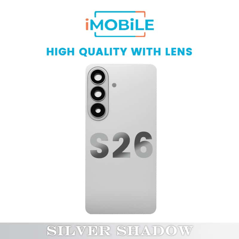 Samsung Galaxy S26 (S942) Back Cover [High Quality with Lens] [Silver Shadow]