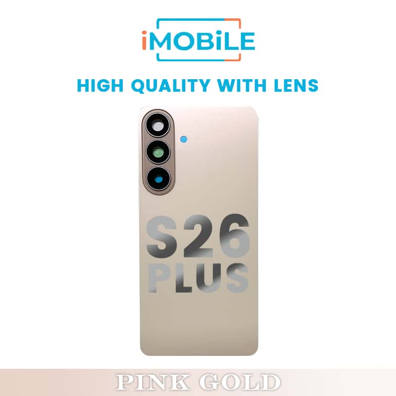 Samsung Galaxy S26 Plus (S947) Back Cover [High Quality with Lens] [Pink Gold]