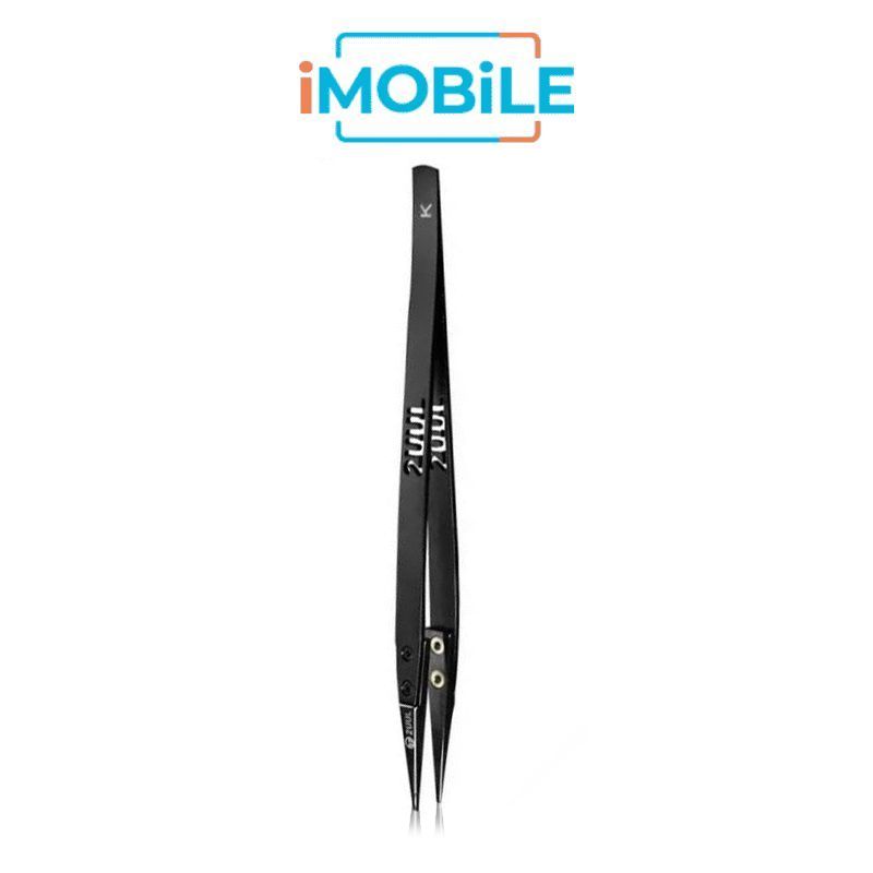 2UUL TW32 Black K Flat Tip ESD-Safe Ceramic Tweezer