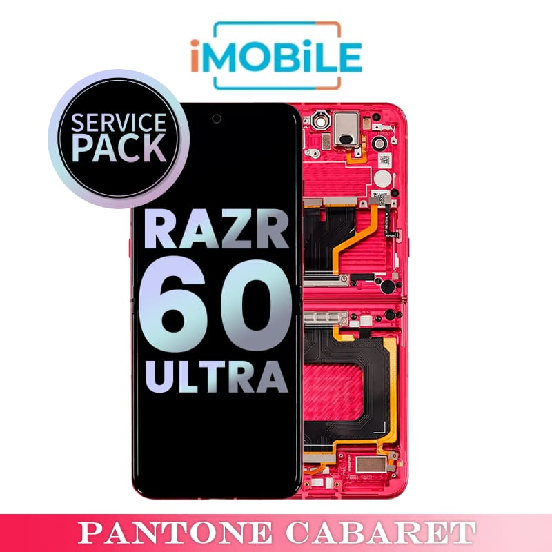 Motorola Razr 60 Ultra (XT2551 ) Main / Inner LCD Touch Digitizer Screen [Service Pack] [Pantone Cabaret] 5D68C30086