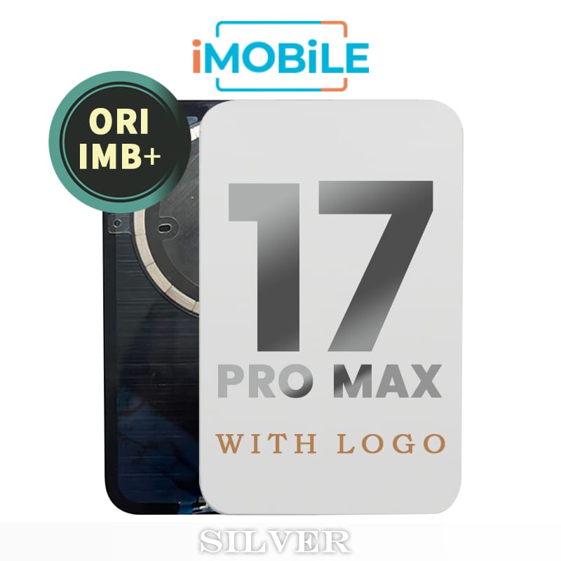 iPhone 17 Pro Max Compatible Back Cover Glass Assembly with MagSafe [Silver] [IMB Original]